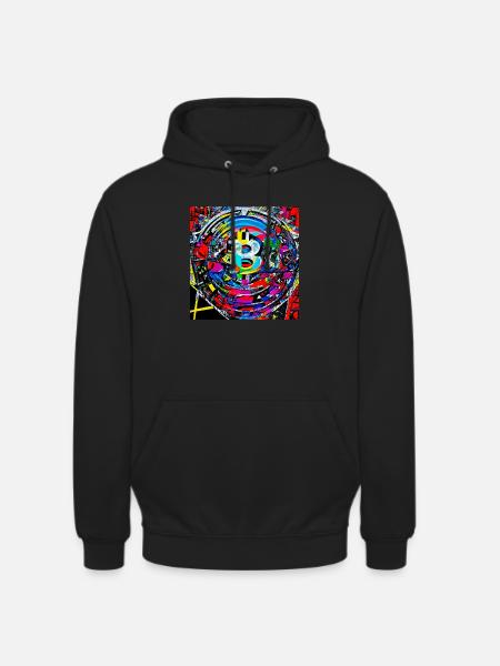 Bitcoin abstract - Unisex Hoodie - Schwarz
