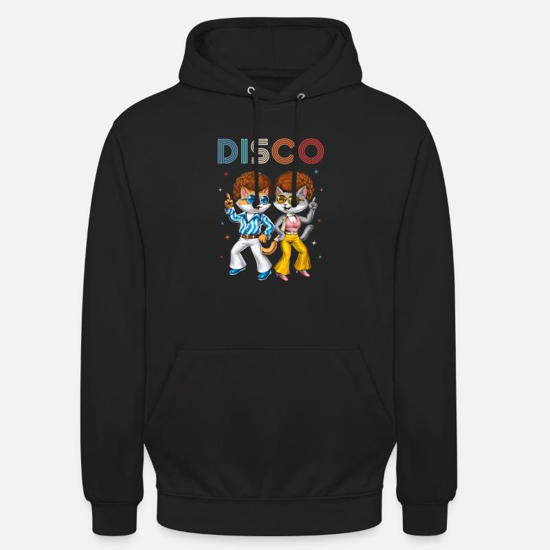Disco Cats - Unisex Hoodie - black