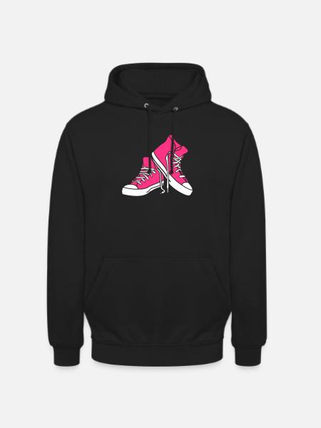 chaussures cool - Sweat-shirt à capuche unisexe - noir