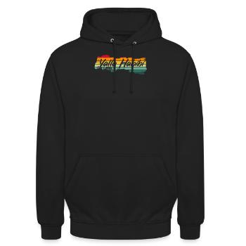 Yalla Habibi Vintage Saying Funny Gift - Unisex Hoodie - black - Front - Alina (178cm) & Michal (187cm)