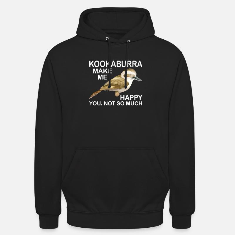 Jägerlieste Kookaburra Eisvogel Vogel - Unisex Hoodie - Schwarz