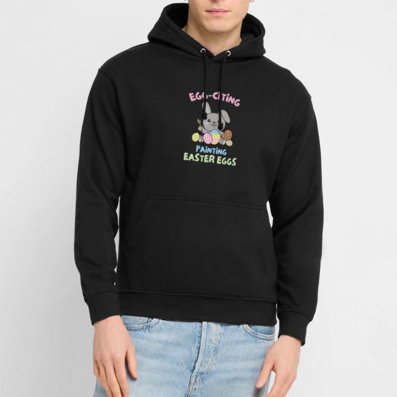cute bunnies for Easter with Easter eggs bunny Unisex Hoodie