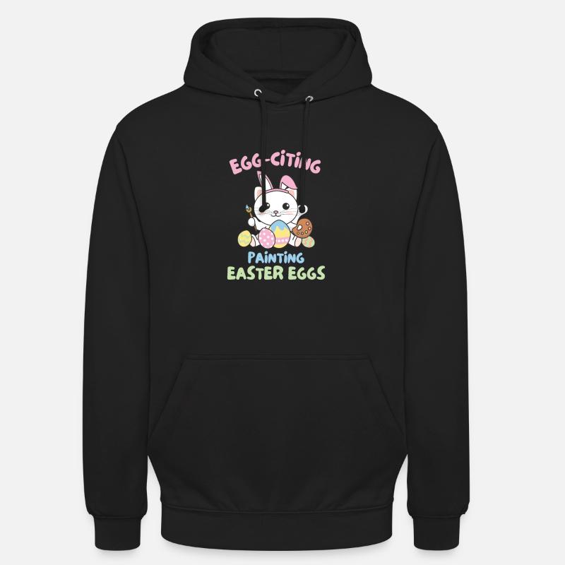 cute cats for easter with easter eggs cat Unisex Hoodie