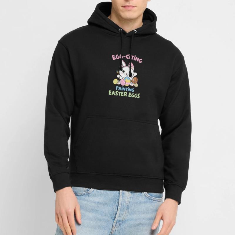 cute cats for easter with easter eggs cat Unisex Hoodie
