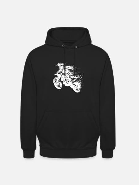 motorsport hobby terrängmaskin i hopp - Luvtröja unisex - svart