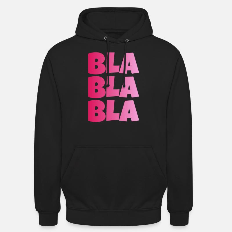BLA BLA BLAS - Sweat-shirt à capuche unisexe - noir