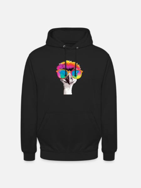 Oni der Strauß - Unisex Hoodie - Schwarz