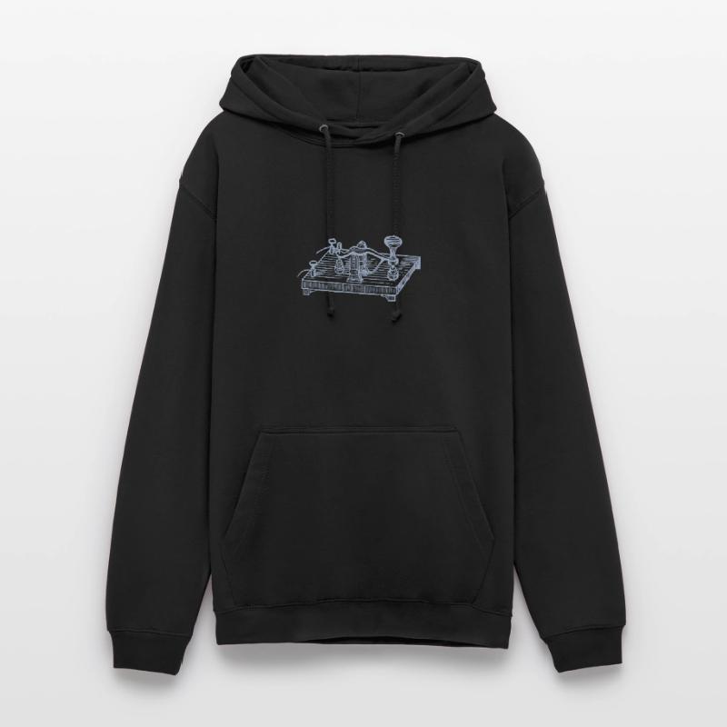 Vintage Morse Code Device, Retro Communication Unisex Hoodie