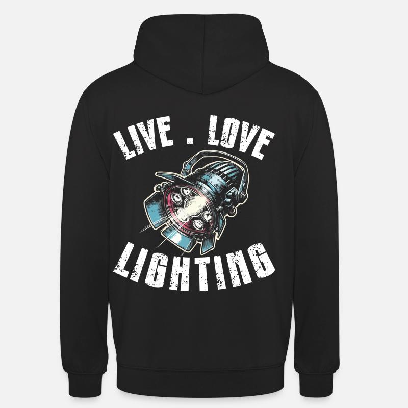 Lichttechniker Beleuchtungstechniker Lichttechnik - Unisex Hoodie - Schwarz