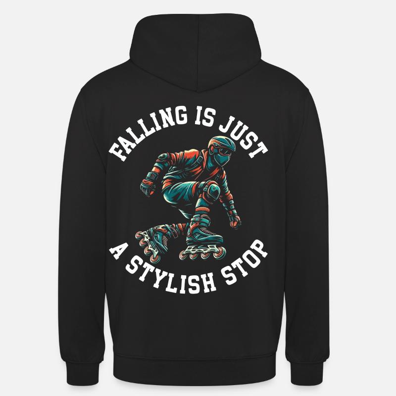 Inline Skating Rollerblading Inline Skates - Unisex Hoodie - Schwarz