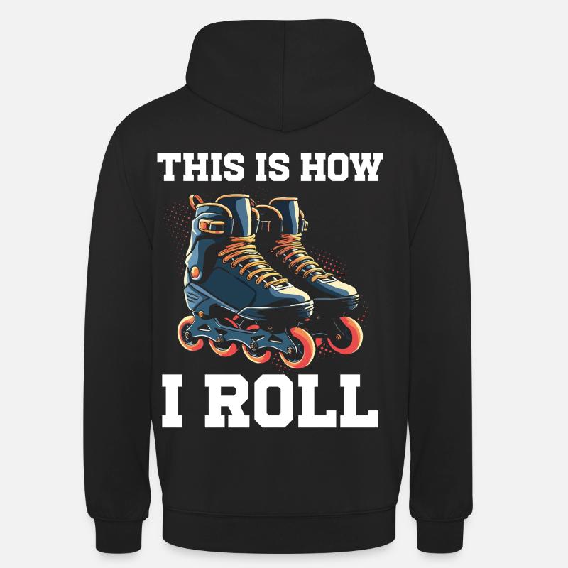 Inline Skating Rollerblading Inline Skates - Unisex Hoodie - Schwarz