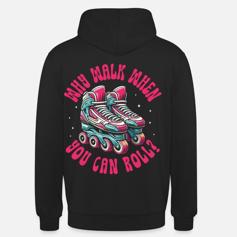 Inline Skating Rollerblading Inline Skates - Unisex Hoodie - Schwarz