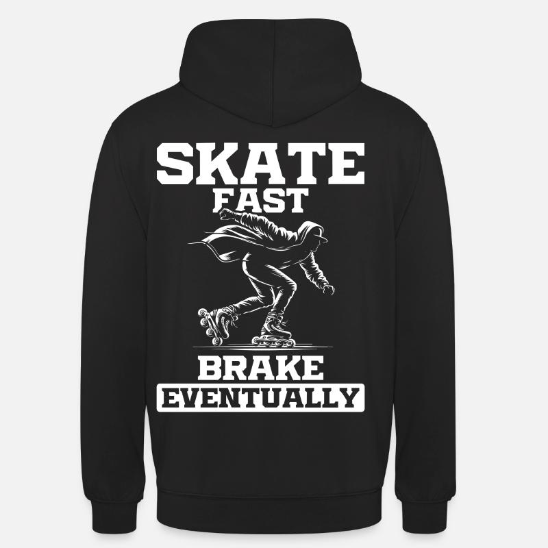 Inline Skating Rollerblading Inline Skates - Unisex Hoodie - Schwarz