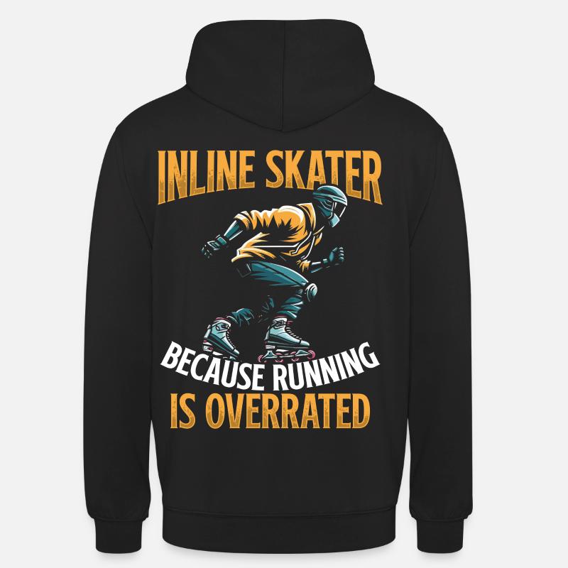 Inline Skating Rollerblading Inline Skates - Unisex Hoodie - Schwarz