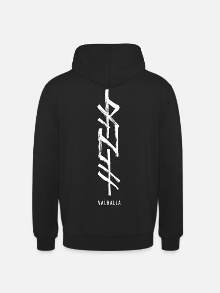 Valhalla Runes Norse Symbol Viking Characters - Unisex Hoodie - black