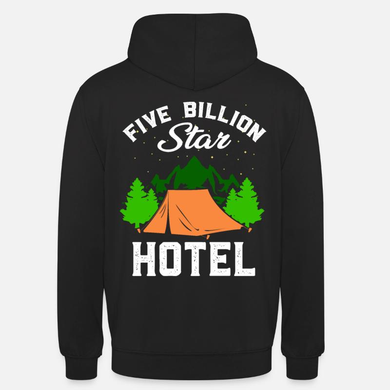 Camping Camping Campen Zelten Cadeau - Sweat-shirt à capuche unisexe - noir