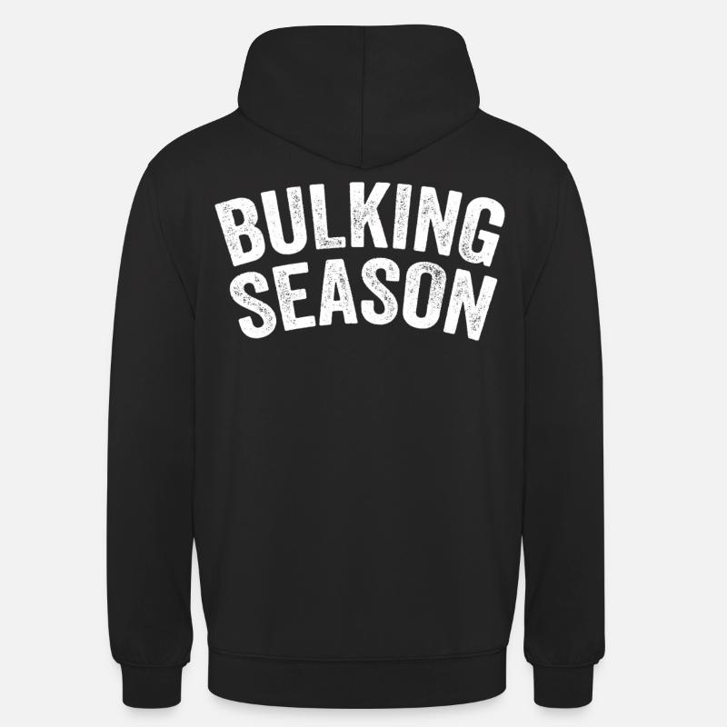 Saison de prise de masse Blanche - Sweat-shirt à capuche unisexe - noir