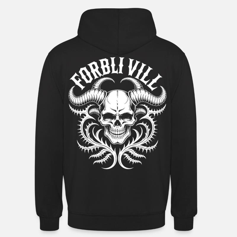 Gorblin Villa Schädel - Unisex Hoodie - Schwarz