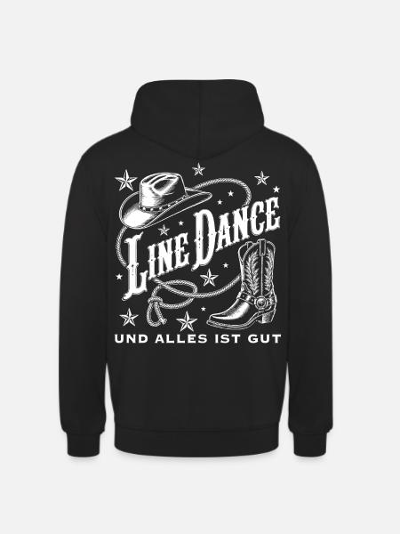 Line Dance Western Flair - Unisex Hoodie - Schwarz