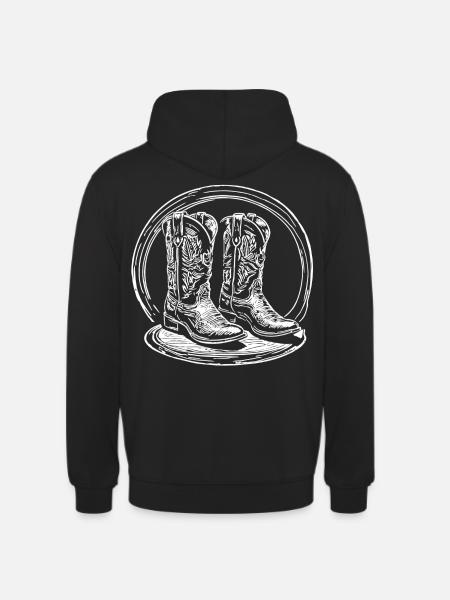 Line Dance Cowboy - Unisex Hoodie - Schwarz