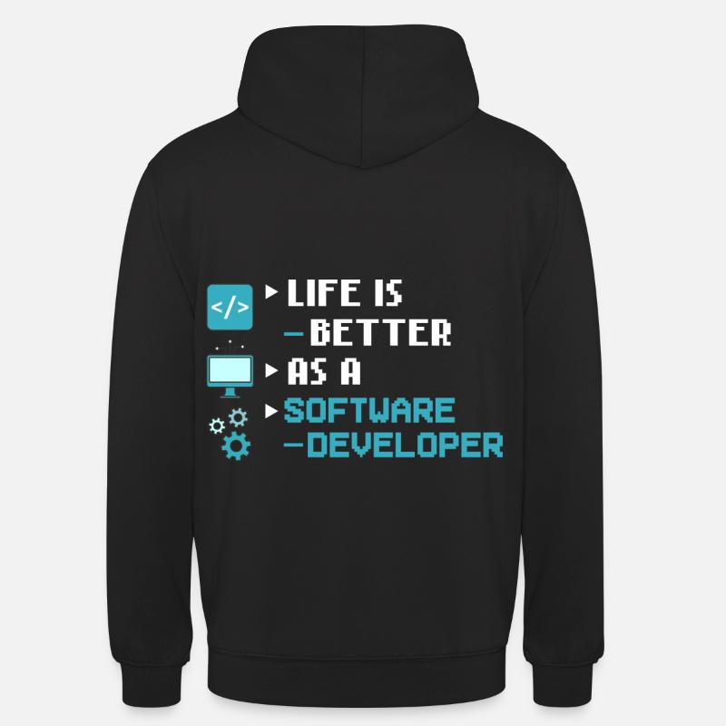 Software Entwicklung Softwareentwickler Entwickler - Unisex Hoodie - Schwarz