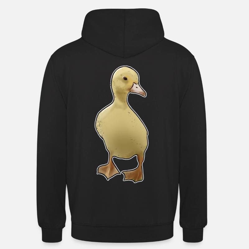Poussin, mignon, mignon - Sweat-shirt à capuche unisexe - noir