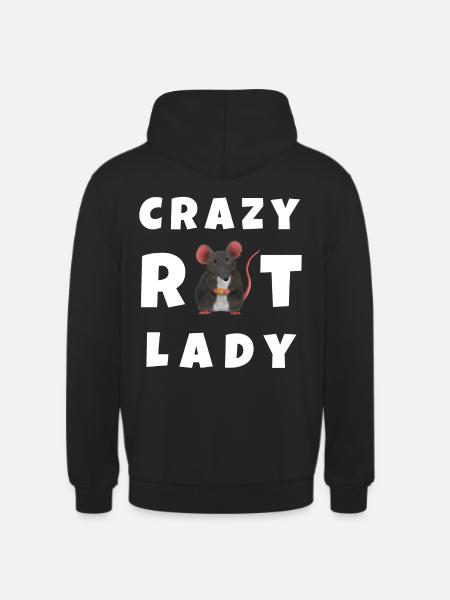 Crazy Rat Lady - Unisex Hoodie - black