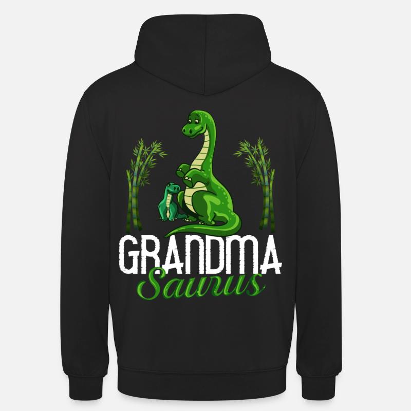 Dinosaurier Oma Saurus Omasaurus Großmutter - Unisex Hoodie - Schwarz