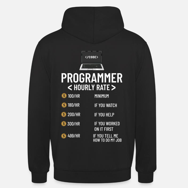 Programmierer Programmieren Computerentwickler Pc - Unisex Hoodie - Schwarz