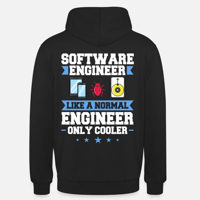 Software Engineering Software Engineering Engineer - Unisex Hoodie - black