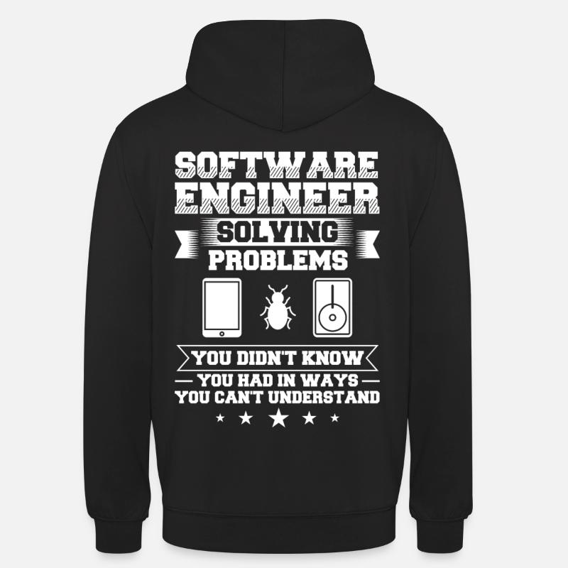 Software Engineering Software Engineering Engineer - Unisex Hoodie - black