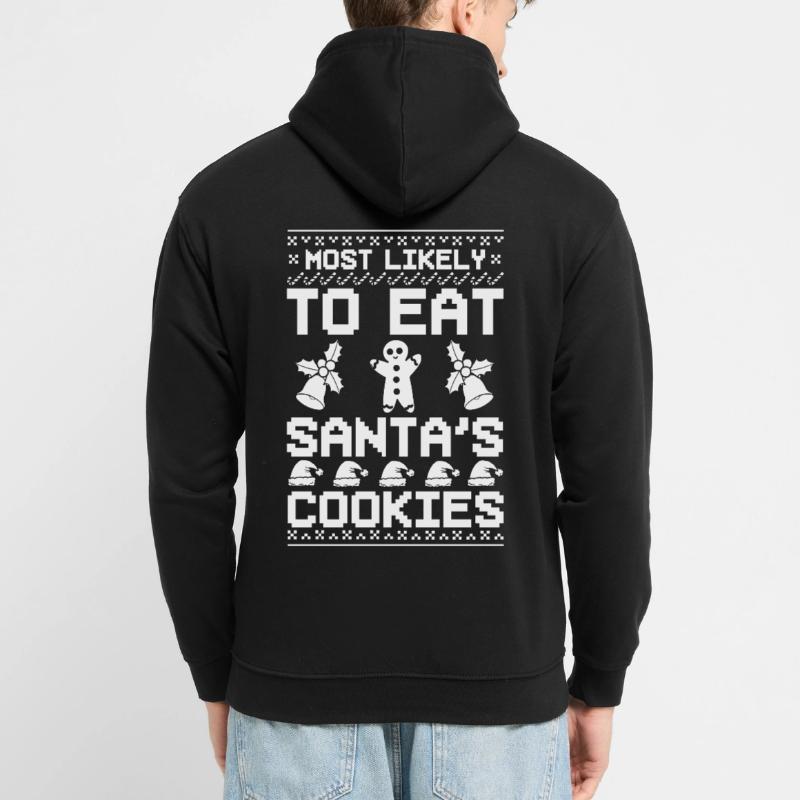 Biscuits de Noël Biscuits Cuisson Biscuits de Noël Sweat-shirt à capuche unisexe