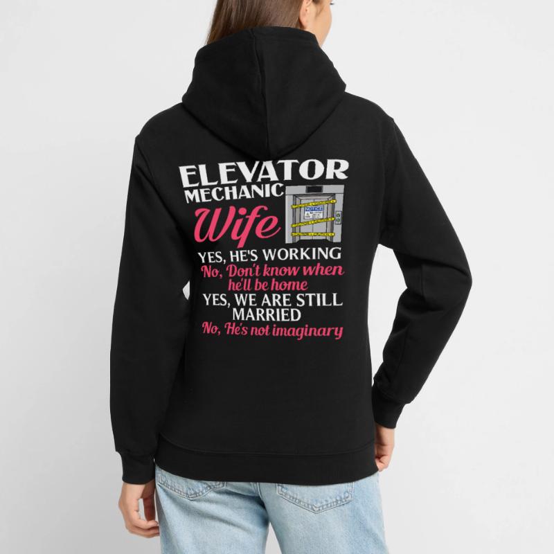 Elevator Elevator System Technician Woman Elevator Elevator Unisex Hoodie