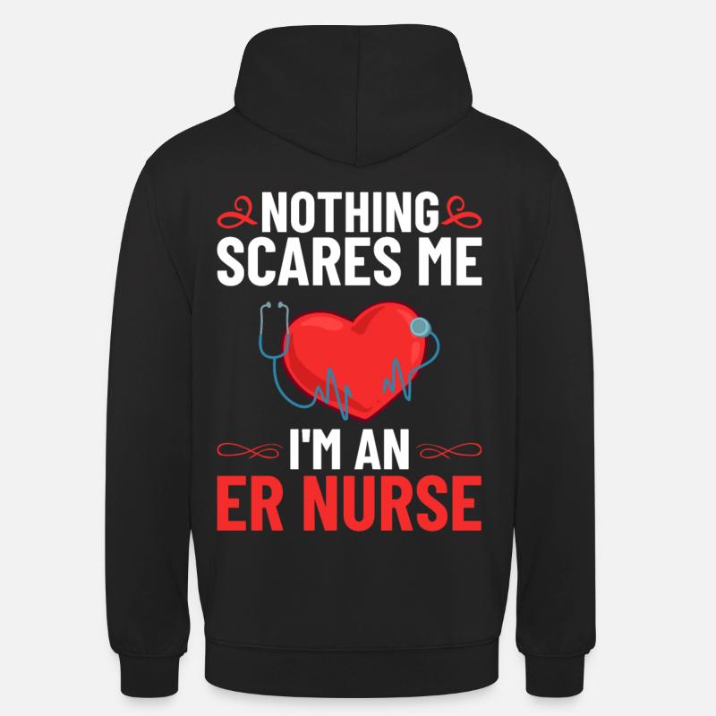 Infirmière d’urgence Premiers soins - Sweat-shirt à capuche unisexe - noir