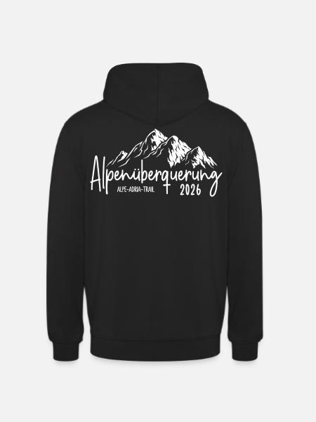 Alpenüberquerung Alpe Adria Trail 2026 - Unisex Hoodie - Schwarz