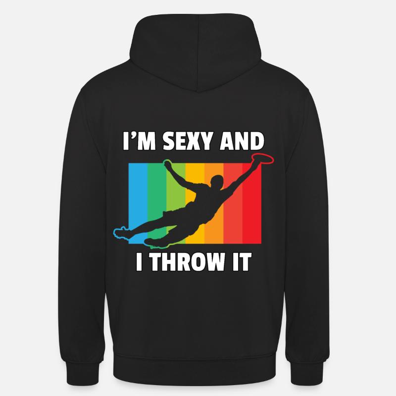 Ultimate Frisbee Flugscheibe Discgolf Geschenk - Unisex Hoodie - Schwarz
