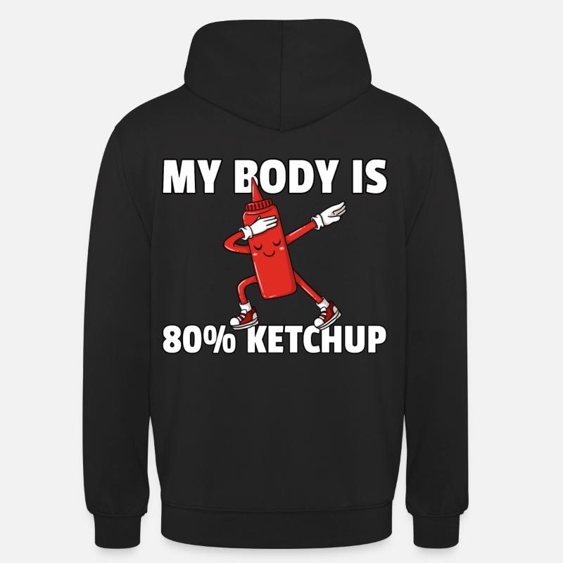 Dabbing Ketchup Sauce Tomate Dab - Sweat-shirt à capuche unisexe - noir