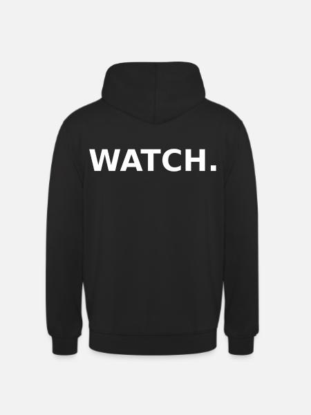 REGARDE. - Sweat-shirt à capuche unisexe - noir
