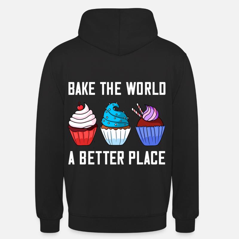 Cupcake Baking Bakery Baker Cake - Unisex Hoodie - black