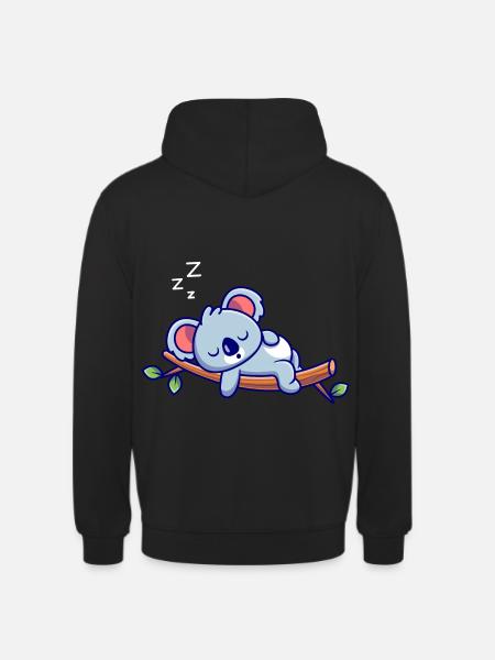 Koala Sleeping - Unisex Hoodie - black