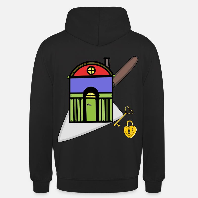 Maçon truelle artisan maison constructeur construction - Sweat-shirt à capuche unisexe - noir