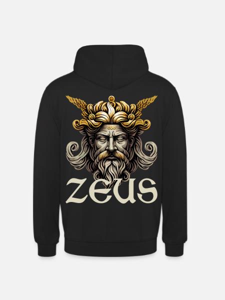 Zeus Ancient Greek God Greece Mythology - Unisex Hoodie - Schwarz