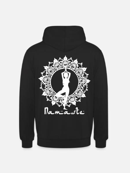 Yoga Namaste Hindu Meditation Hinduism Spiritual Z - Unisex Hoodie - Schwarz