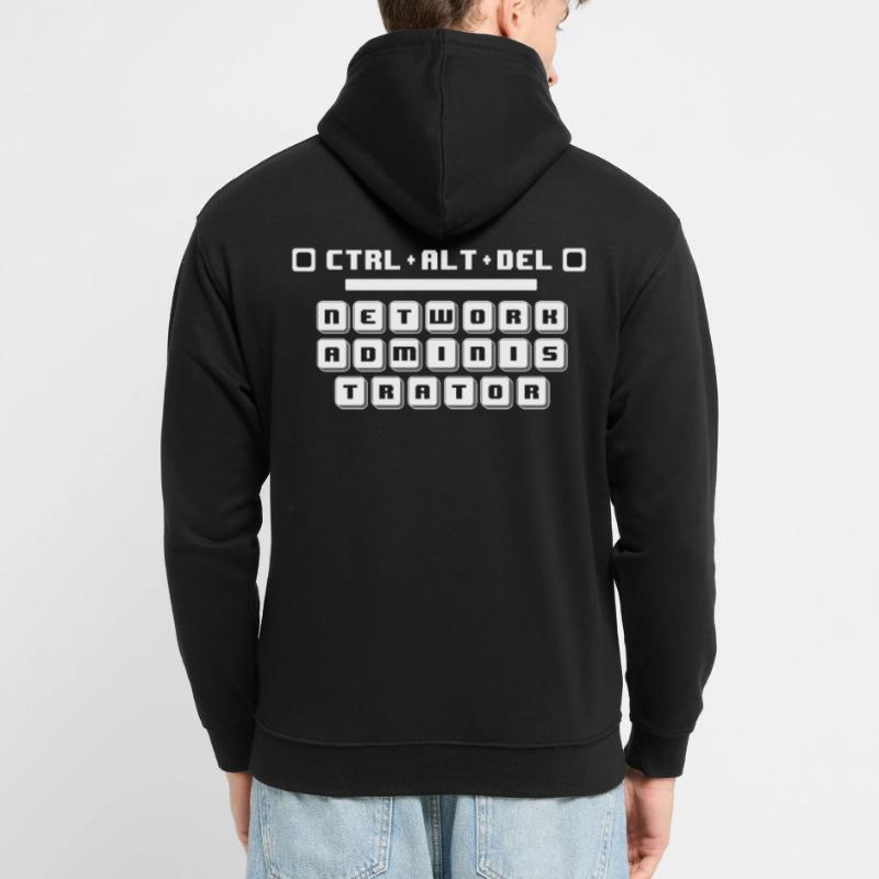 CTRL ALT DEL Funny Network Admin Computer Tech Sup Unisex Hoodie
