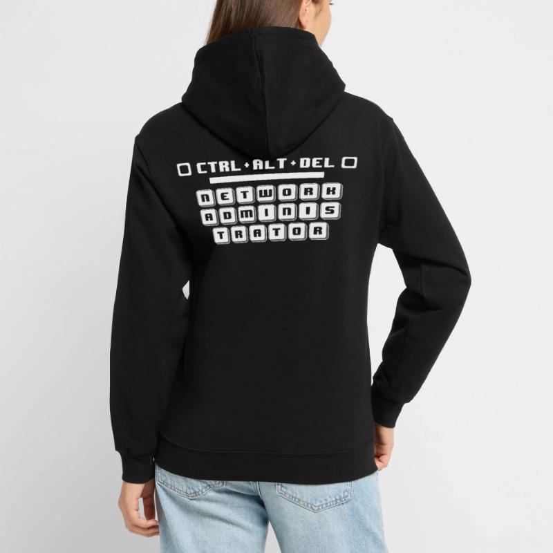 CTRL ALT DEL Funny Network Admin Computer Tech Sup Unisex Hoodie