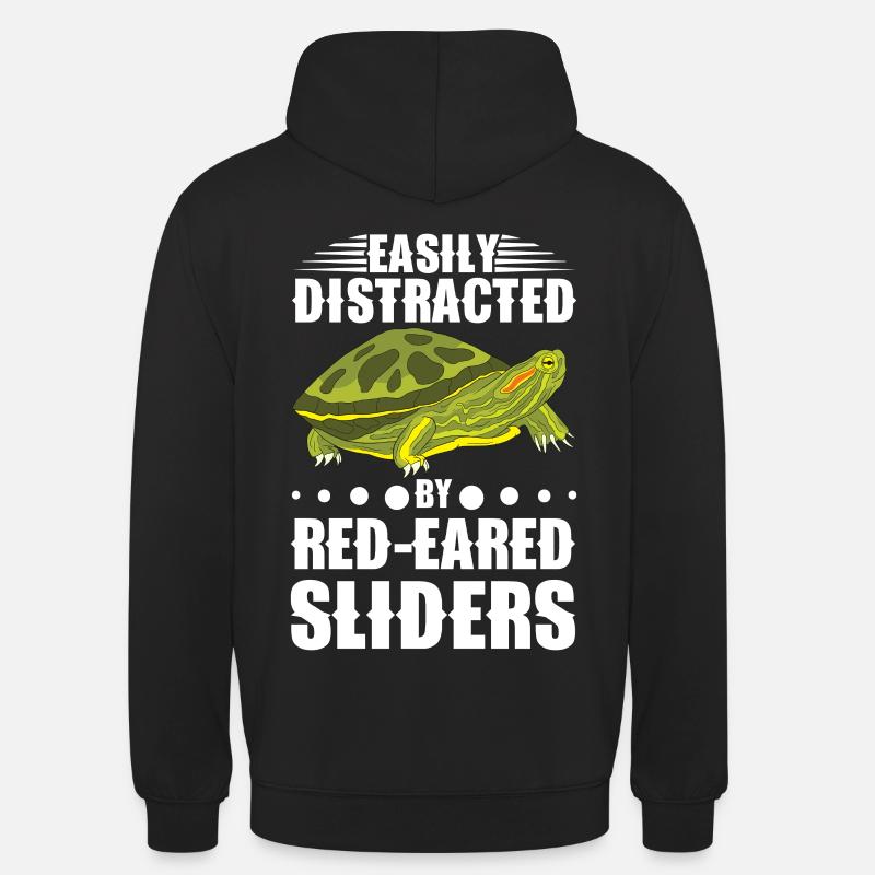 Red-eared Turtle Turtle - Unisex Hoodie - black