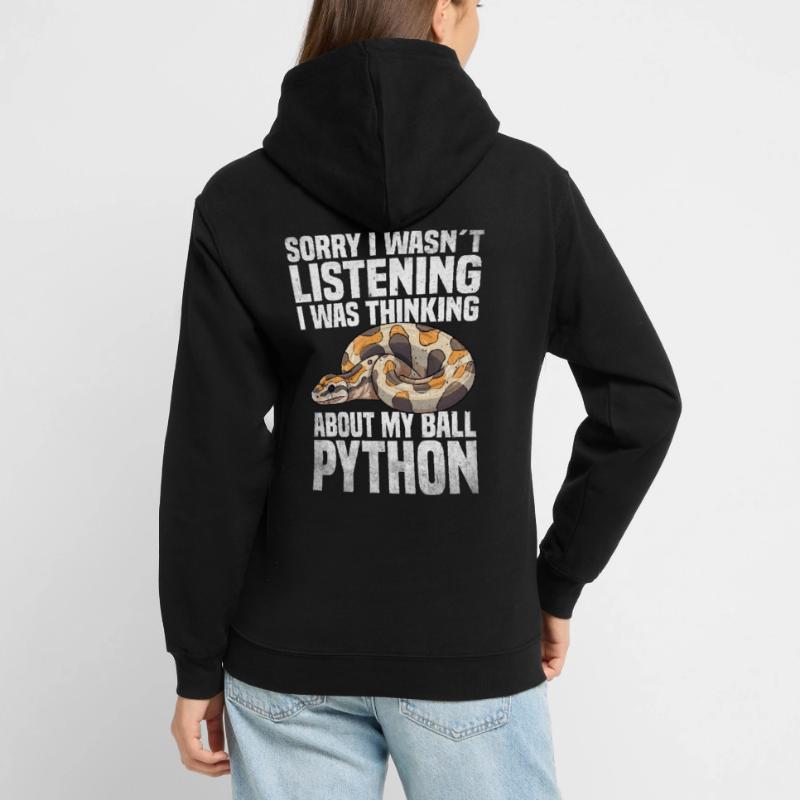 Boule de banane Python Herpétologiste Boule de corail Sweat-shirt à capuche unisexe