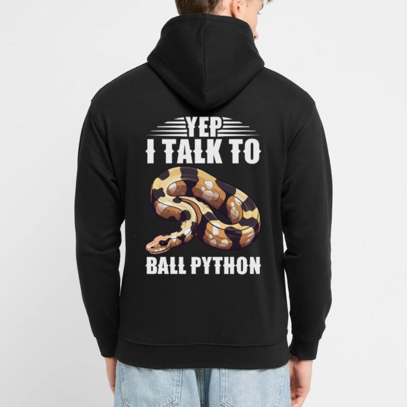 Boule de banane Python Herpétologiste Boule de corail Sweat-shirt à capuche unisexe