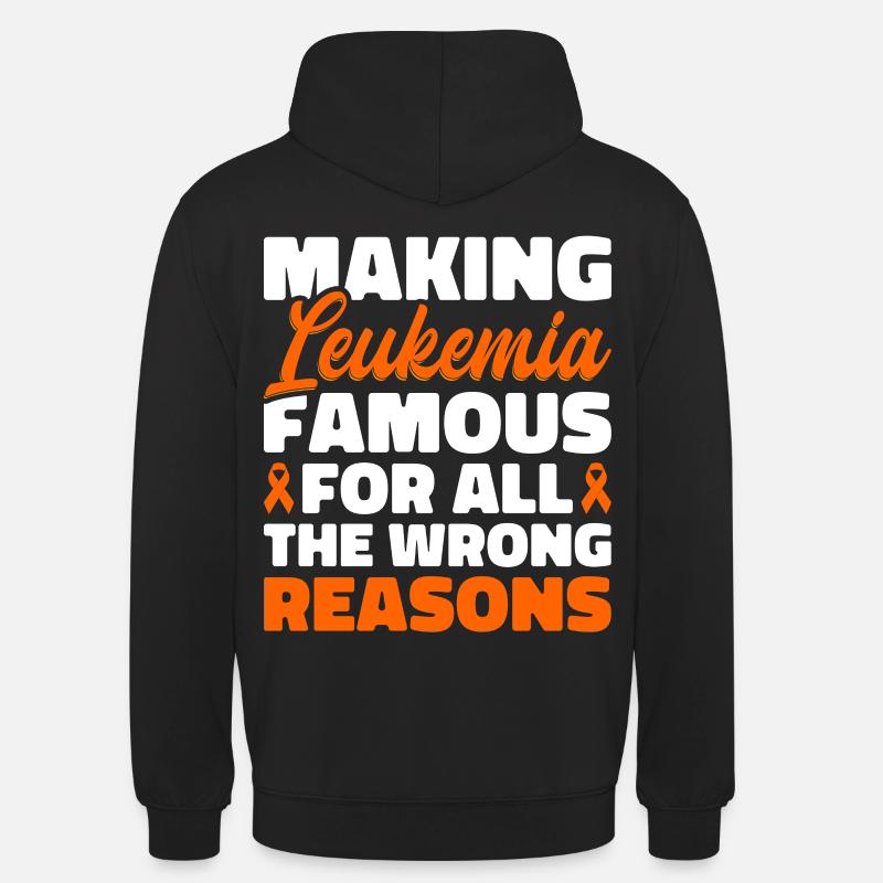 Leukämie Bewusstsein Blutkrebs Bekämpfung - Unisex Hoodie - Schwarz
