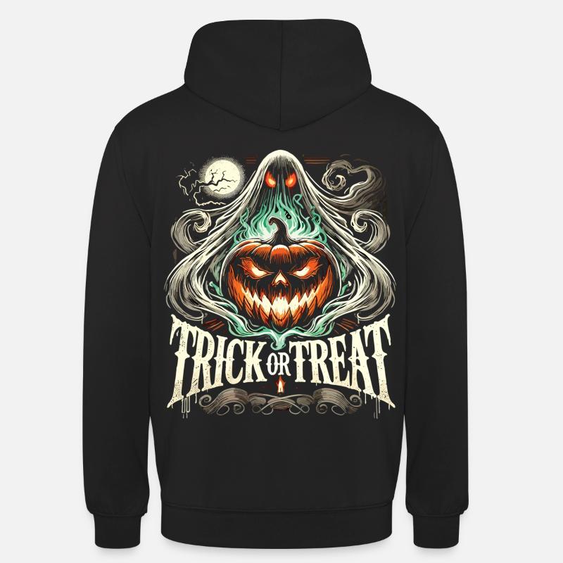 Süßes oder Saures - Gruseliger Kürbis Spaß - Unisex Hoodie - Schwarz